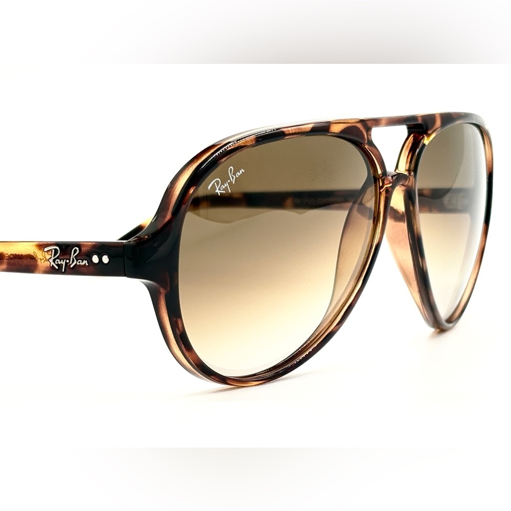 Ray-Ban Cat 5000 Aviator RB4125 Havana Gradient Brown 710/51 59-13-140 - Picture 8 of 13